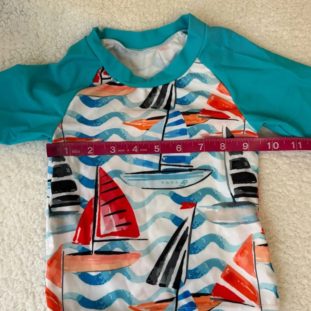 Boys sailboat swim outfit